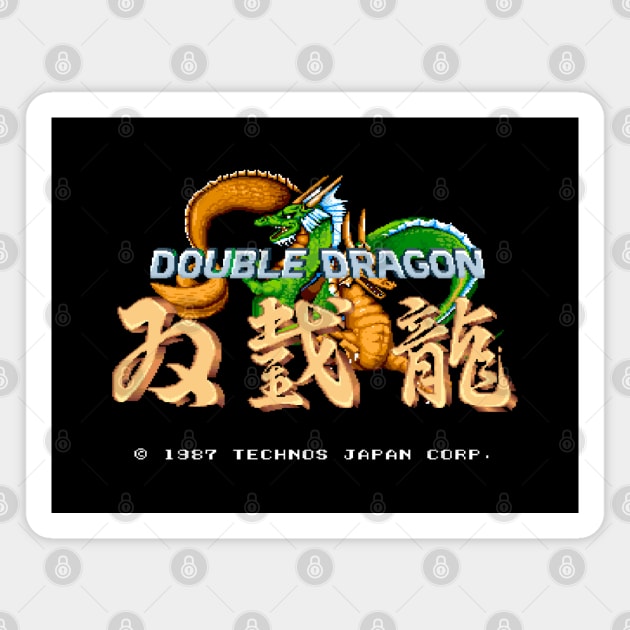 Mod.1 Arcade Double Dragon Video Game Magnet by parashop